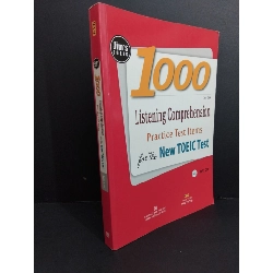 (TẶNG BOOKMARK) 1000 listening comprehension practice test items for the new toeic test mới 90% ố nhẹ 2016 RBK1511