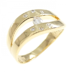 Nhẫn kim cương K18YG 0.11CT