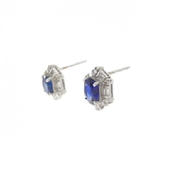 K18WG Sapphire Bông tai 1.31CT - Hàng hiệu Chính hãng 870433