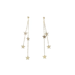 K18YG Bông tai hình sao - Hàng hiệu Chính hãng