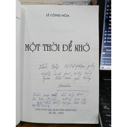Một thời để nhớ - Lê Công Hòa 507188