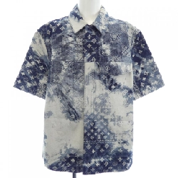 Áo sơ mi denim ngắn tay Monogram Bandana Louis Vuitton LOUIS VUITTON HNS17XNW2 S/S - Hàng hiệu Chính hãng