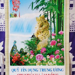 Lịch 5 tờ 12 tháng xưa (Năm 2012)