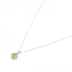K18WG Hoa Demantoid Garnet Dây Chuyền 0.41CT - Hàng hiệu Chính hãng 861003