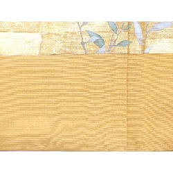 Áo kimono màu sắc lưu giữ, chế tác vàng bạnzen, thêu hình kiếm片喰 - Hàng hiệu Authentic 877950