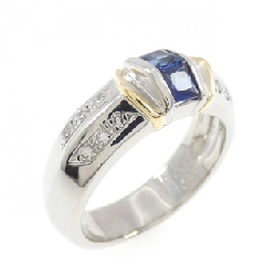 Nhẫn Sapphire PT900/K18YG 0.46CT