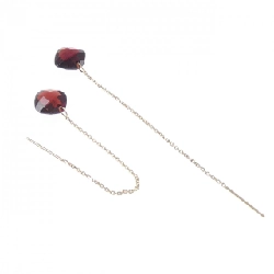 K18YG Garnet Bông tai - Hàng hiệu Chính hãng 869801