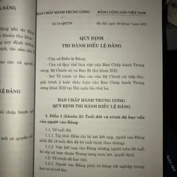Điều lệ Đảng và một số quy định, hướng dẫn thi hành - Đảng cộng sản Việt Nam 716702