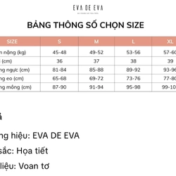 EVA DE EVA - Đầm voan tay lở size M 528890