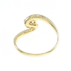 Nhẫn kim cương K18YG hoa 0.030CT 671102