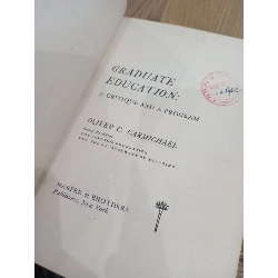 Graduate Education: a Critique and a Program - Oliver C. Carmichael 569416