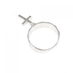 Nhẫn kim cương K18WG chéo 0.10CT 669289