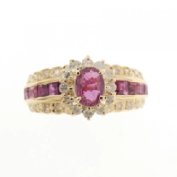 Nhẫn ruby K18YG - Hàng hiệu Authentic 850587