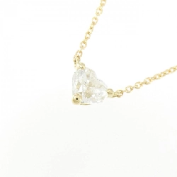 K18YG Dây chuyền kim cương 0.397CT H SI2 hình trái tim - Hàng hiệu Authentic 880476