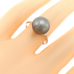 Nhẫn ngọc trai đen K18WG 10.8mm 667484