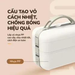 UNIE UEB01 – Hộp cơm điện 2 tầng 4 ngăn, ăn ngon như ở nhà 927027