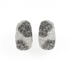 K18WG Bông tai/Khuyên tai hoa kim cương 1.28CT - Hàng hiệu Chính hãng