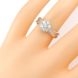 Nhẫn kim cương hoa PT900 0.45CT 670528