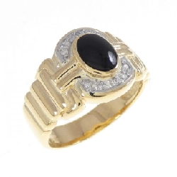 K18YG/PT900 Nhẫn Onyx - Hàng hiệu Chính hãng