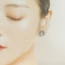 K14WG Bông tai ngọc trai đen 11.6mm - Hàng hiệu Chính hãng 865390