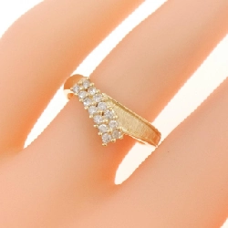 Nhẫn kim cương K18YG 0.20CT 671765