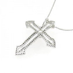 K18WG/K18BG Dây chuyền kim cương chéo 0.60CT - Hàng hiệu Chính hãng 860355