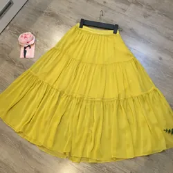 [Thanh Lý Hãng] Chân váy vintage voan tầng CCHAT dáng dài siêu xoè cao cấp nàng thơ 696655