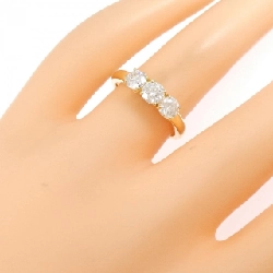 Nhẫn kim cương K18YG 0.933CT G SI1 3EXT-EXT - Hàng hiệu Authentic 874913