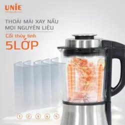 UNIE V1S – MÁY LÀM SỮA HẠT 1.75L – CÔNG SUẤT 1800W MẠNH MẼ – 9 CHƯƠNG TRÌNH XAY NẤU! 722619