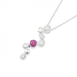 K18WG Dây chuyền Ruby 0.15CT - Hàng hiệu Chính hãng 860905