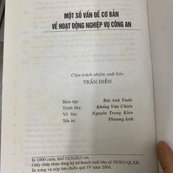 Một số vấn đề cơ bản về hoạt động nghiệp vụ công an. 999 475987