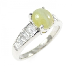 Nhẫn Chrysoberyl Cat's Eye PT900 1.571CT - Hàng hiệu Chính hãng