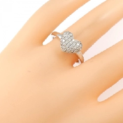 Nhẫn kim cương pavé hình trái tim PT900 0.52CT 665996