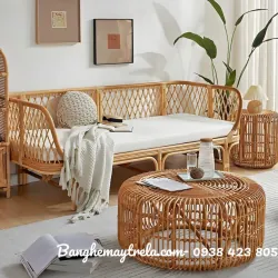 Ghế sofa mây tự nhiên hiện đại lưng caro 701587