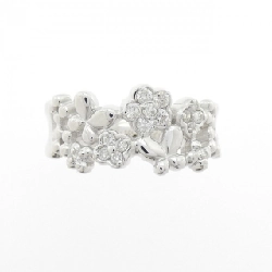 Nhẫn kim cương K18WG hoa × bướm 0.20CT - Hàng hiệu Authentic 851473