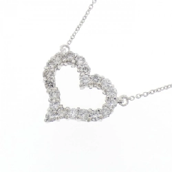 K18WG Dây chuyền hình trái tim kim cương 0.51CT - Hàng hiệu Chính hãng 855960