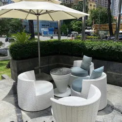 Bàn ghế mây nhựa sân vườn 727957