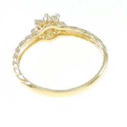 Nhẫn kim cương hoa K18YG 0.32CT 670141