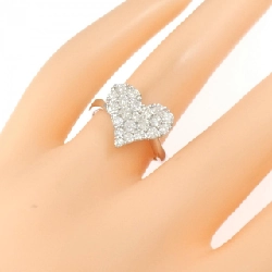 Nhẫn kim cương pavé hình trái tim K18WG 1.00CT 668033