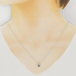 K18WG Sapphire Necklace 0.20CT - Hàng hiệu Authentic 857707