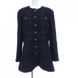 【Mã giảm giá】Áo khoác không cổ CHANEL