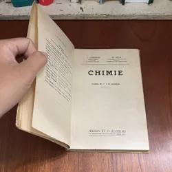 II Sách Tiếng Pháp: CHIMIE _ CLASSES DE 1 Re C ET MODERNE - 1955 604849