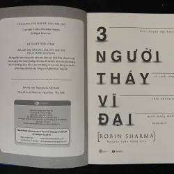 3 Người Thầy Vĩ Đại- Robin Sharma.   1036264