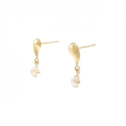 K18YG Bông tai Đá mặt trăng - Hàng hiệu Chính hãng 869537