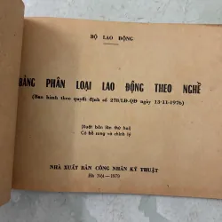 Bảng phân loại lao động theo nghề - 1979s 1019261