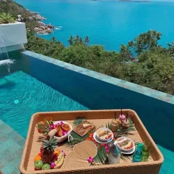 Khay nổi hồ bơi mây nhựa 751438