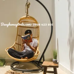 Xích đu mây ban công 792495