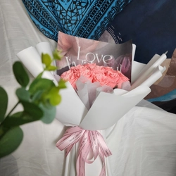 Bó hoa sáp màu hồng phong cách dễ thương.  499499