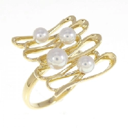 Nhẫn ngọc trai Akoya K18YG