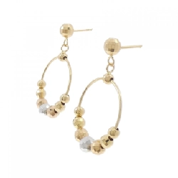 Bông tai 750 ba màu/K18YG - Hàng hiệu Authentic 870639